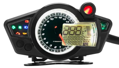 Obrázek produktu pro DC12V rychloměr otáčkoměr proti oslnění podsvícení univerzální měřidlo pro motocykly ATV UTV 1 2 4 válce