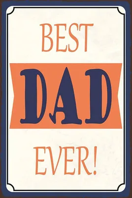 Produktbild von vianmo Holzschild 18x12 cm best DAD ever bester Vater Geschenk