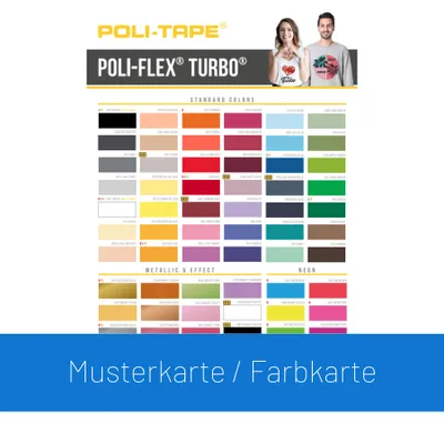 Produktbild von POLI-TAPE POLI-FLEX TURBO - Farbkarte / Musterkarte