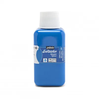 Image de Peinture Pebeo Setacolor, 250 ml, bleu cobalt