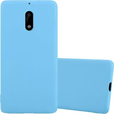 Image de Cadorabo Housse pour Nokia 6 2017 Housse en bleu Housse pour portable TPU Silicone Etui Case Cover