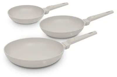 Obrázok produktu pre Súprava 3 panvíc Sahara Collection Berlinger Haus Sahara Collection BH 8078, krémová, nepriľnavá, titán