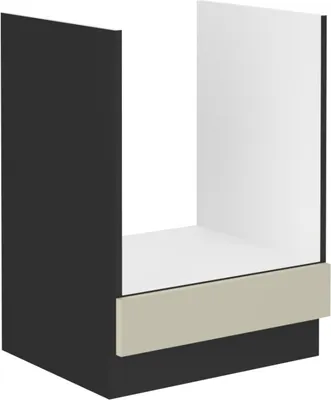 Produktbild von Herdschrank AGAFIJA – Breite 60 cm, Cashmere / Schwarz