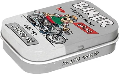 Produktbild von Nostalgic-Art - Pillendose - MOTOmania - Biker werden nicht grau ...