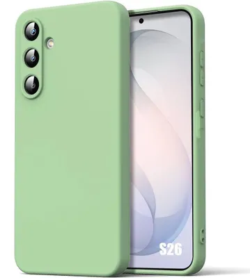 Image de Coque pour Samsung Galaxy S26, Protection Silicone Souple Doux Anti-Rayures Antichoc - Vert