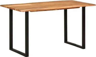 Produktbild von The Living Store Esstisch 140×70×76 cm Akazie-Massivholz