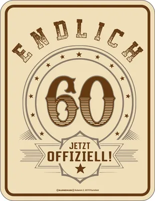 Image de 60 ans - Panneaux Fun - enfin 60 officiels