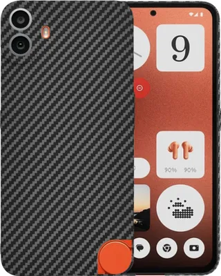 Produktbild von Techsuit Carbonite FiberShell Back Cover Hülle für Nothing CMF Phone 1 - Schwarz