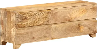 Obrázok produktu pre vidaXL TV skrinka z masívneho dreva mango 110x30x40 cm