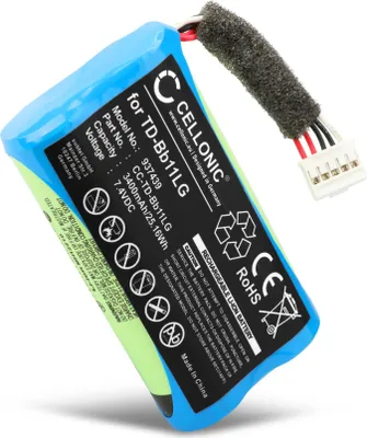 Produktbild von CELLONIC 1x Akku für Lautsprecher Kompatibel mit LG Music Flow P7, PJ9, NP7550, EAC63320601 - (3400mAh, 7.4V)