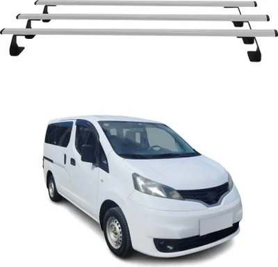 Image de Barres de toit transversales pour Nissan NV200 2010-2025 Acier Gris 3 pcs