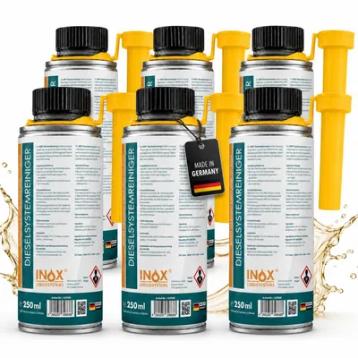 Produktbild von INOX® Diesel System Reiniger Additiv 6x 250ml Systemreiniger Zusatz Dieselzusatz