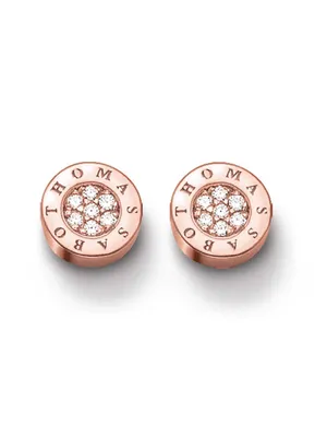 Produktbild von Thomas Sabo Ohrstecker 925 Sterling Silver Vergoldet Roségold Zirkonia Weiß H1820-416-14