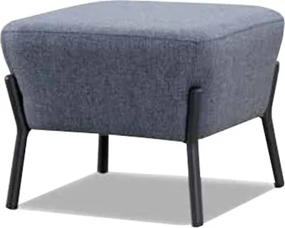 Produktbild von Luxus Hocker r Modern Designer Wohnzimmer Stoff Möbel Grau