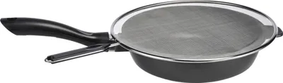 Immagine prodotto di Paraspruzzi per padella in 2 pezzi - acciaio inox con maniglia