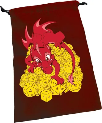 Produktbild von Dice Dragon Dice Bag Red - Würfelbeutel