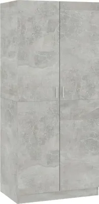 Immagine prodotto di vidaXL Armadio grigio cemento 80x52x180 cm materiale a base di legno