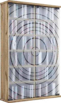 Zdjęcie produktu dla VCM - Drewno CD DVD Stand Shelf Drzwi szklane Tilano L