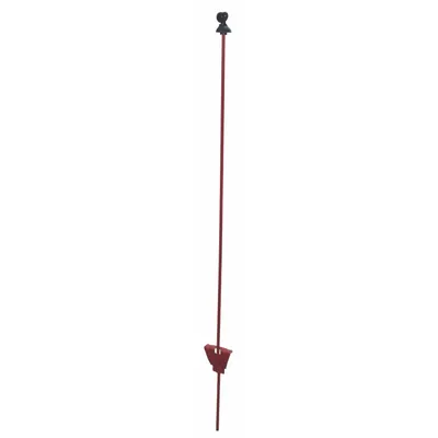 Produktbild von Weidezaunpfahl Metall rund mit Gleitöse Nylon Weidezaun 7 mm