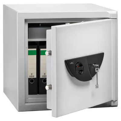 Produktbild von BURG WÄCHTER Sicherheitsschrank WS Office 801 K Sicherheitsstufe B nach VDMA 24992 lichtgrau 64,1 x 55,4 x 62,6 cm
