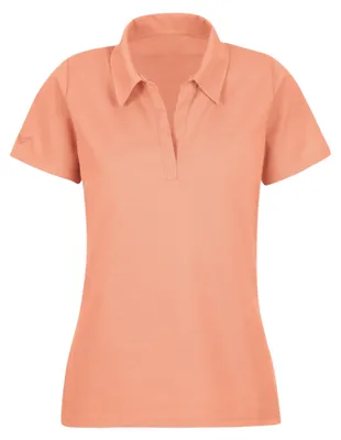 Immagine prodotto di Maglietta polo da donna Trigema, senza bottoni, colore panna, taglia XXL