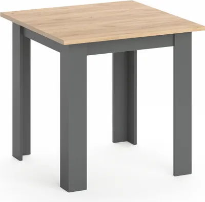 Produktbild von Jedálenský stôl Vicco Karlos, 80 x 80 cm, dub Goldkraft/antracit