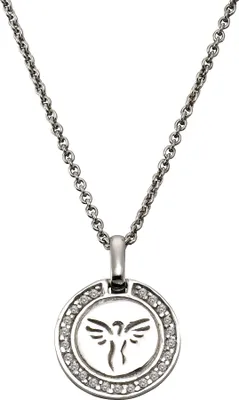 Produktbild von Celesta Silber Halskette 925/- Sterling Silber 36cm Silbergrau Zirkonia weiß 500244961-40