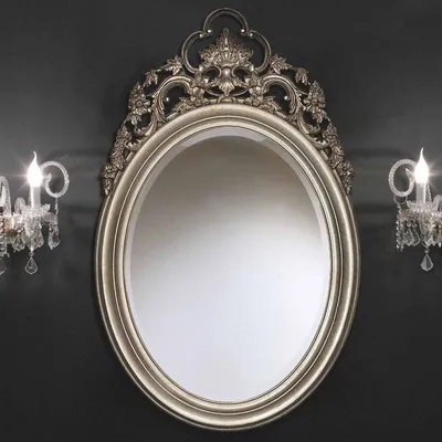 Produktbild von Casa Padrino Luxus Barock Spiegel Silber H. 121 cm - Barock Möbel -  Italy