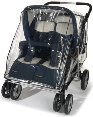 Obrázok produktu pre reer RainCover Twin, Raincover, Polyethylene-vinyl acetate (PEVA), Priehľadná, Chlapec / dievča, Universal, 970 mm