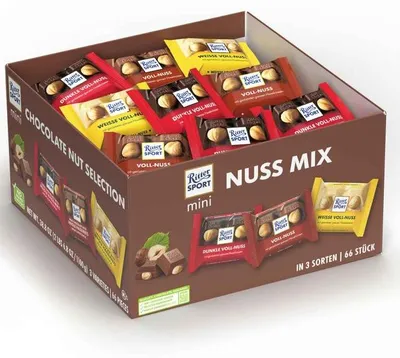 Produktbild von Ritter Sport Schokolade Mini Nuss Mix 3387 sort 1100g