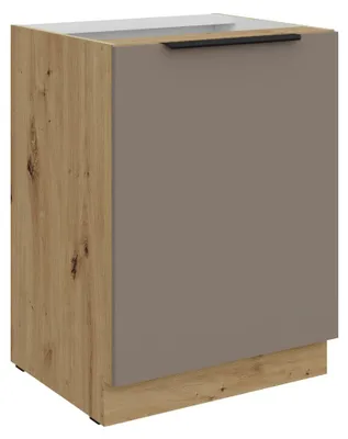 Obrázek produktu pro Kondela Dolní kuchyňská skříňka Frisbo 60 D 1F BB - sandgrau / dub artisan