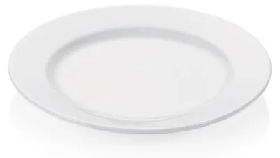 Produktbild von 30 flache Teller Ø 19 cm weiß, Porzellan