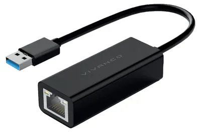 Immagine prodotto di VIVanco™Adattatore Lan USB-A 3.0  0,10M Connessione Veloce E Stabile