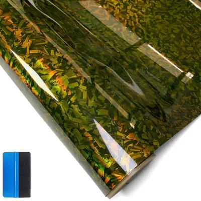 Immagine prodotto di Adesivo in fibra di carbonio forgiata, effetto camaleonte, color oro, dimensioni 50 x 100 cm