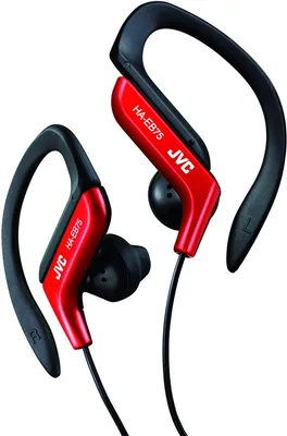 Productafbeelding van JVC HA-EB75-RN-U, Kabel, Sportief model, 16 - 20000 Hz, 13 g, Koptelefoon, Zwart, Rood