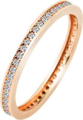 Produktbild von 333/- Gold Ring "Shirine" mit Zirkoniabesatz, Roségold, 8 Karat