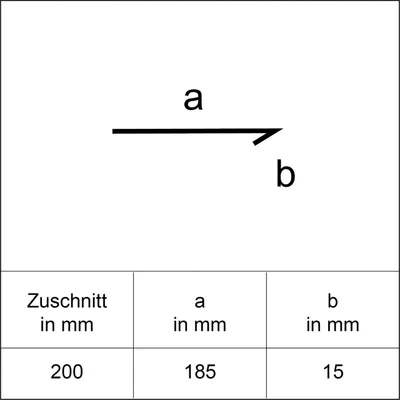 Produktbild von Sarei Flachprofil HG20 1000 x 185 x 15 mm
