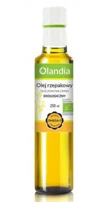 OLEJ Z ZARODKÓW RZEPAKU TŁOCZONY NA ZIMNO BIO 250 ml - OLANDIA
