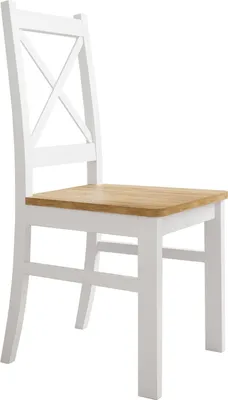 Produktbild von OLEA Holzstuhl Weiß / Craft Gold Eiche