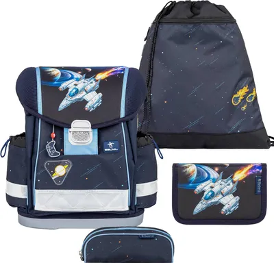 Produktbild von Belmil Classy ergonomisches Schulranzen-Set 4-teilig "Orion" mit Brustgurt