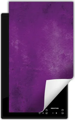 Produktbild von DarHaus Herdabdeckplatte 1 teilig 30x52 cm Anti Rutsch Matte Aufrollbar, violett