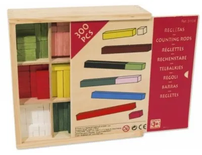 Image de Coffret 300 reglettes de calcul cuisenaire - goula - 51106 - jeu educatif en bois