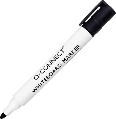 Zdjęcie produktu dla Q-Connect® KF26035 Marker do białych tablic - 1,5 - 3 mm, czarny