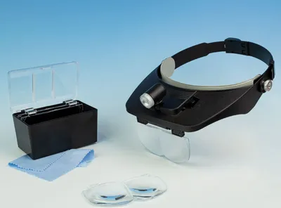 Image de Loupe sur bandeau Krick Bi-Plate avec 4 lentilles+LED