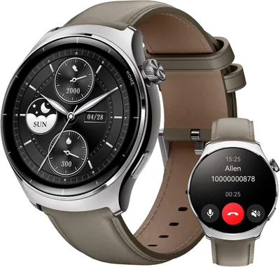 Produktbild von Lite3 Pro GPS Smartwatch Damen Herren mit Telefonfunktion Fitnessuhr Schlaftracker Pulsmesser SpO2 Messung 1000nit AMOLED UHD Bildschirm,