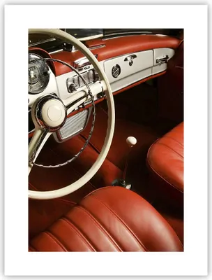 Produktbild von Poster - Poster ohne Rahmen - Auto Innenraum Klassisch - 30x40 cm - Wand Bild - Wanddeko - Wandbilder - Kunstposter - Wandposter - Bilder - Kunstdruck - Wanddekoration - Wandbild - P2XPA30x40-0149
