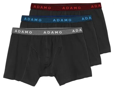 Produktbild von Adamo 3er-Pack XXL Maxipants schwarz farbiger Bund
