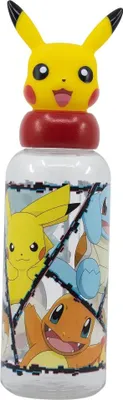 Produktbild von Pokemon Pikachu 3D Deckel Kinder Wasserflasche Trinkflasche