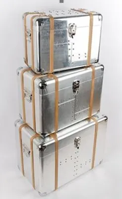 Produktbild von Koffer sky silber 54x33cm  - Atmosphera créateur d'intérieur