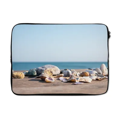 Produktbild von MuchoWow® Laptop Hülle 13 Zoll Muscheln - Strand - Meer - Sommer - Sonne Laptoptasche - Laptophülle - Sleeve - Rundumschutz